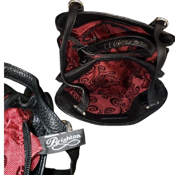 Brighton Donatella Pebble Leather Organizer Wallet Backpack Shoulder Bag - Picture 7 of 10